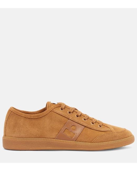 Isabel Marant Brown Sneakers Klyce Aus Veloursleder Mit Leder