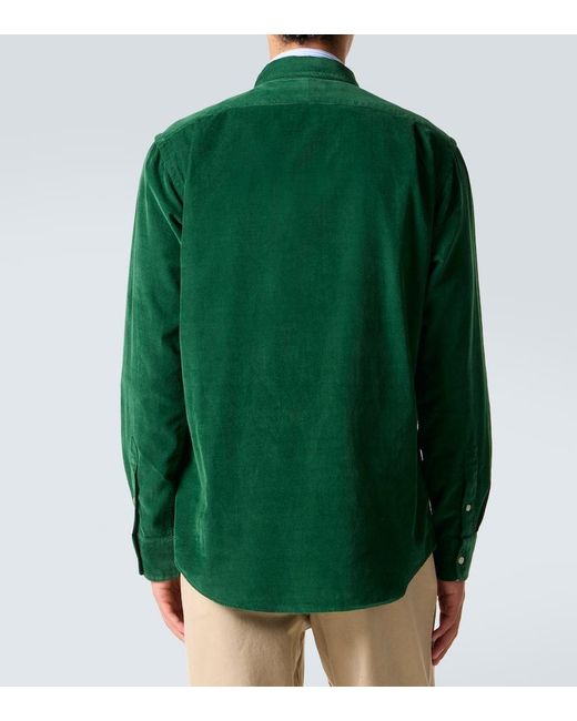 Polo Ralph Lauren Green Cotton Corduroy Shirt for men