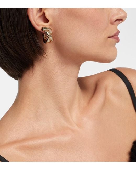 Pendientes Chain Link Givenchy de color Metallic