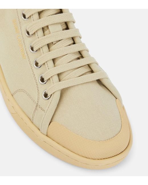 Sneakers Court Classic SL/39 in canvas di Saint Laurent in Natural