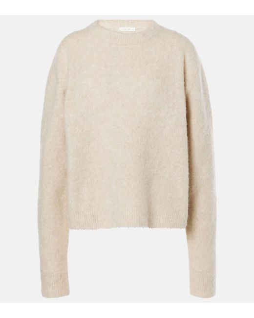 The Row Natural Gouli Cashmere And Silk Sweater