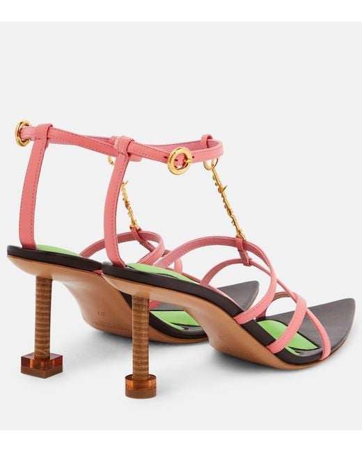 Jacquemus Green Les Sandales Pralu Hautes Pumps