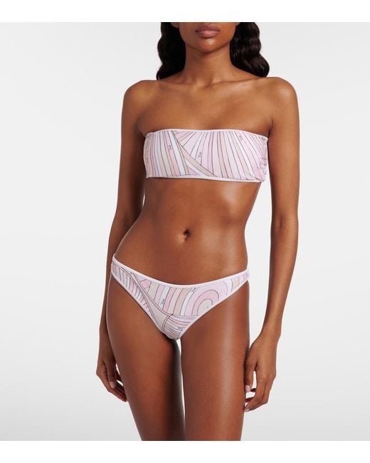 Emilio Pucci Pink Iride Bikini Top