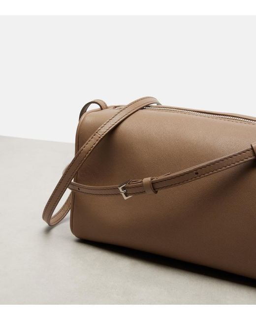 The Row Brown '90S Leather Shoulder Bag