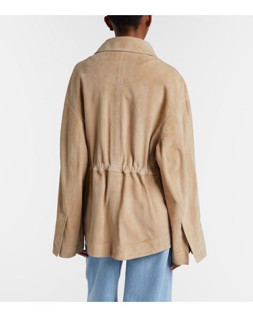 Nour Hammour Natural Passage Suede Jacket