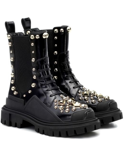 dolce gabbana combat boots