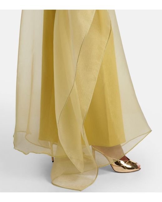 Taller Marmo Yellow Sza Sza Spirito Organza Kaftan