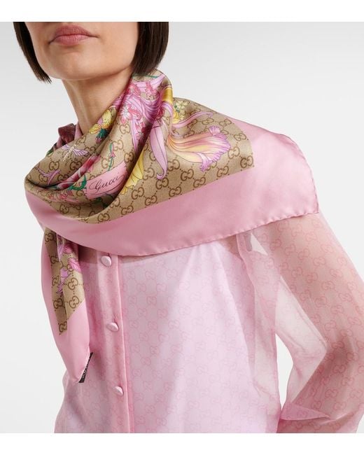 Sciarpa Gg di Gucci in Pink