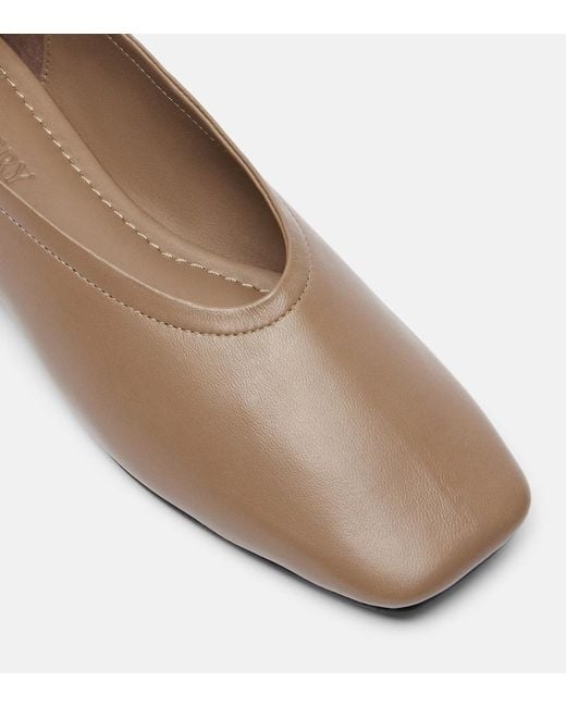 A.Emery Brown Steele Leather Ballet Flats