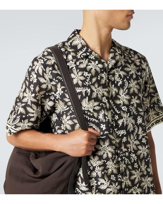 Camicia Bowling di Commas in Black da Uomo