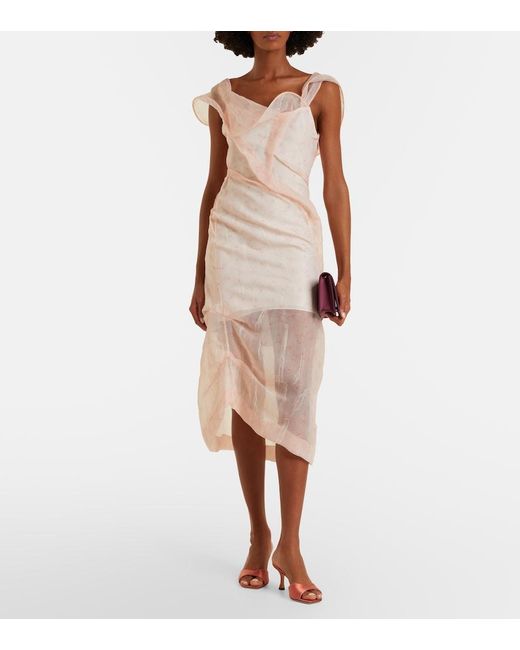 Jimmy Choo Pink Skye Satin Mules