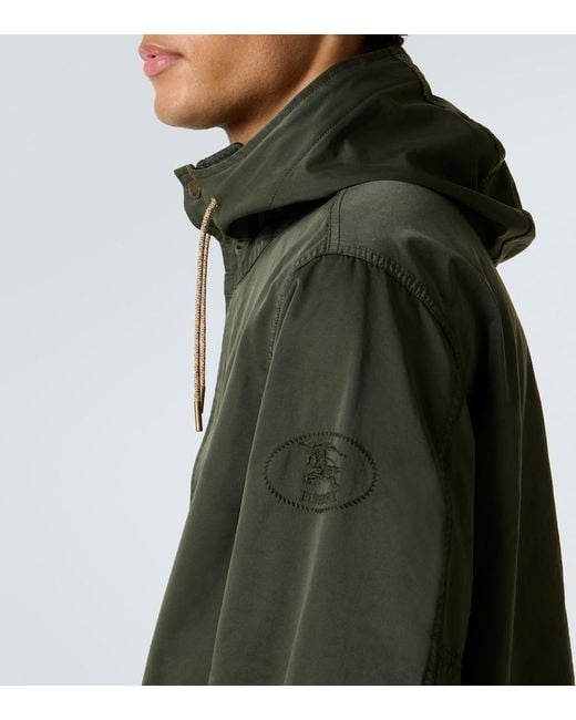Burberry Green Hooded Jacket for men
