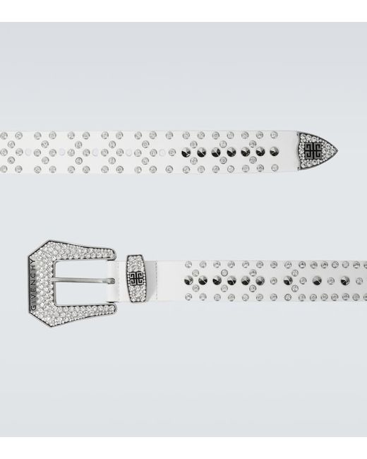 Givenchy Verzierter Guertel aus Leder in Metallic für Herren