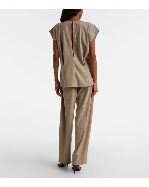 Khaite Gray Mer Cotton Top