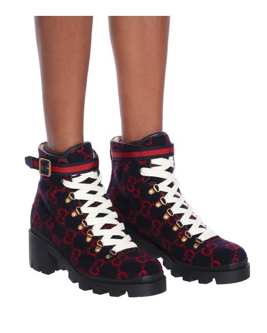 blue gucci boots