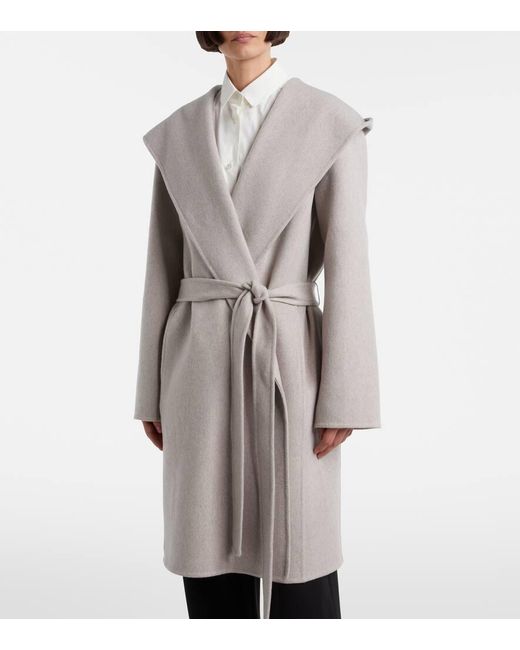 The Row Gray Mantel Cicero Aus Kaschmir