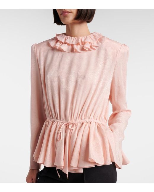 Chloé Pink Silk Top