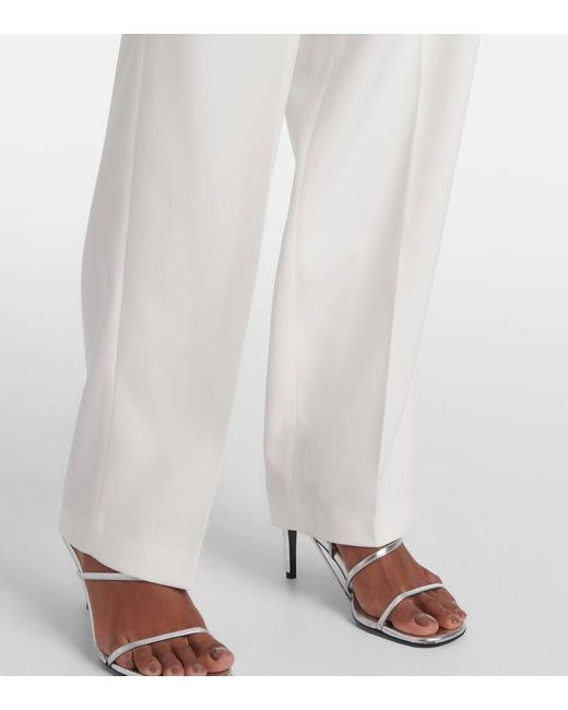 Frankie Shop White Bea High-Rise Straight Pants