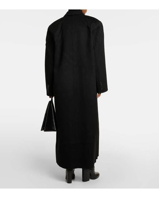 Abrigo Gaia De Mezcla De Lana Oversized Frankie Shop de color Black