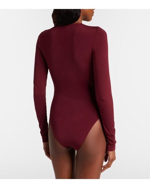 Wolford Red Berlin Bodysuit
