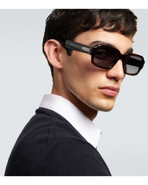 Dior Brown Diortailoring S2I Rectangular Sunglasses for men
