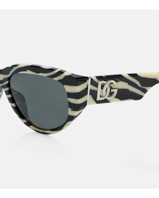 Gafas De Sol Cat-Eye Dg Crossed Dolce & Gabbana de color Brown