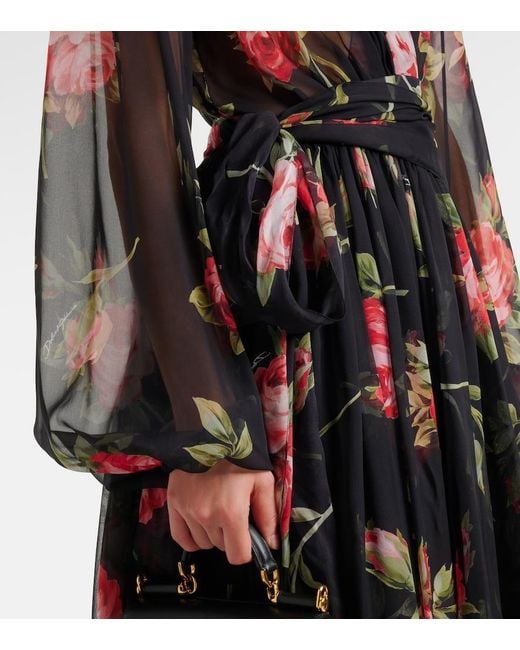 Dolce & Gabbana Black Silk Dress