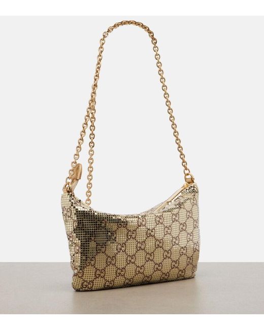Gucci Gg Mini Metallic Mesh Shoulder Bag