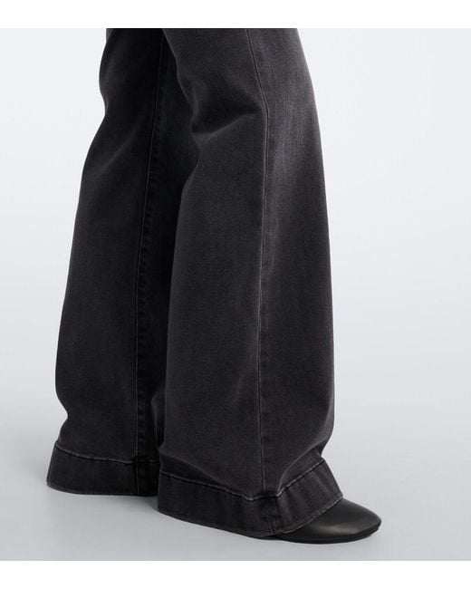 7 For All Mankind Gray Modern Dojo Flared Jeans