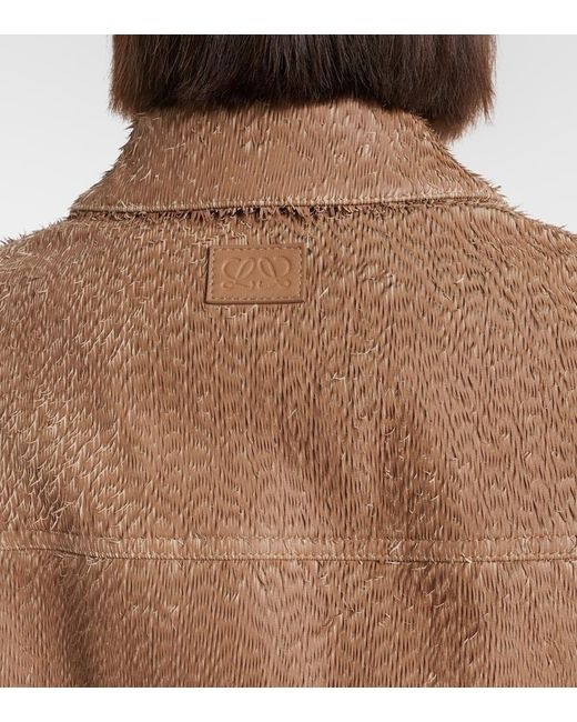 Loewe Brown Leather Jacket