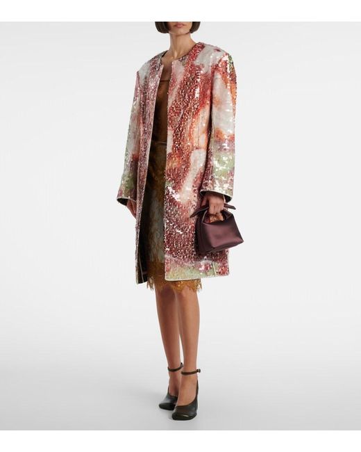 JACQUES WEI Multicolor Sequined Coat