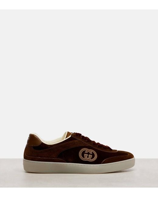 Zapatillas G75 De Ante Gucci de color Brown