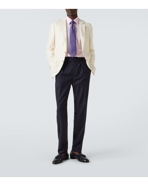 Charvet Pink Cotton Poplin Shirt for men