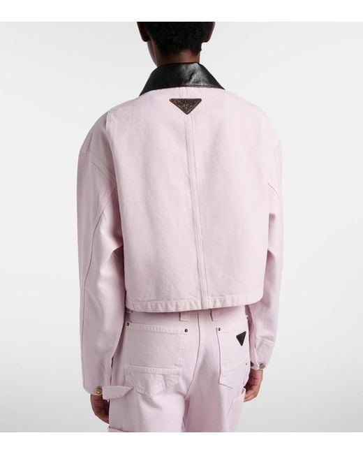 Prada Pink Cotton Canvas Jacket