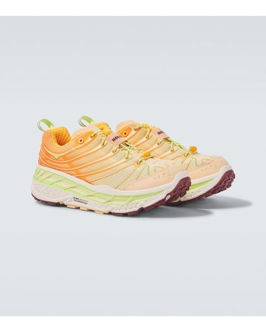 Hoka One One Metallic Stinson Evo Og Trail Running Shoes for men