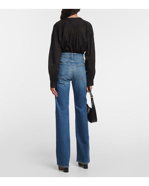 Nili Lotan Blue Celia Bootcut Jeans
