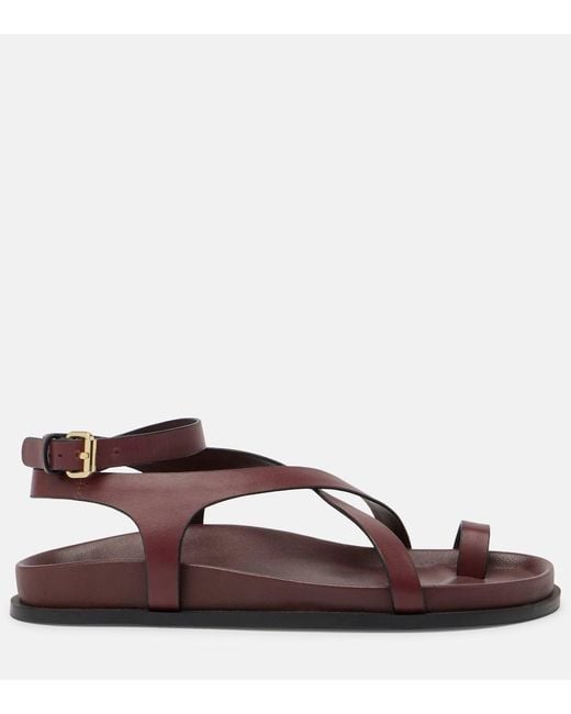 A.Emery Brown Jalen Slim Leather Sandals