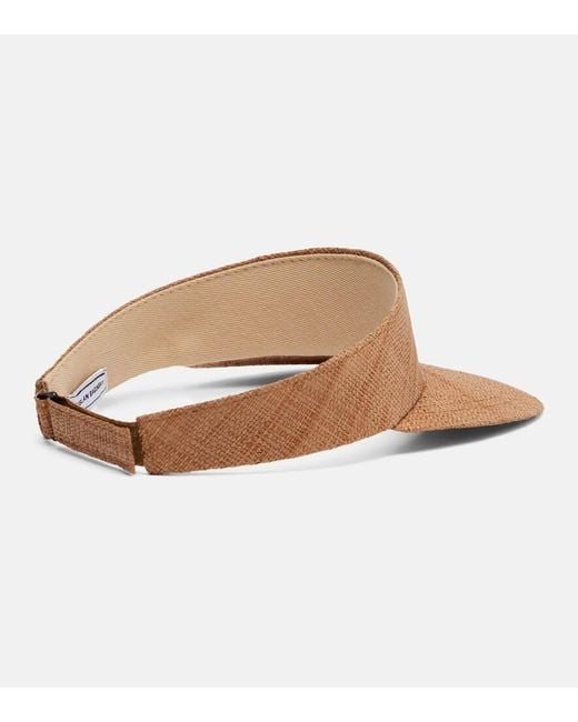 Ruslan Baginskiy Brown Logo Straw Visor