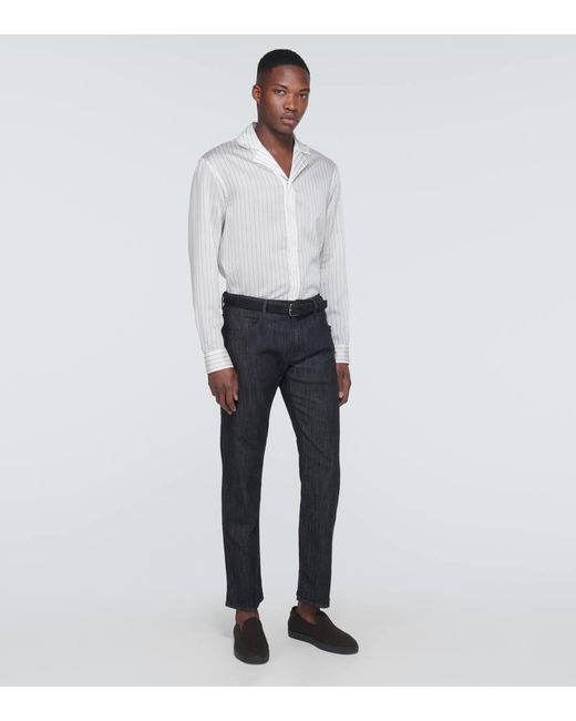 Jeans rectos Giorgio Armani de hombre de color Gray