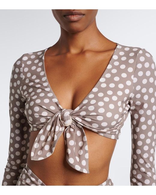 Alaïa Pink Polka-Dot Bikini