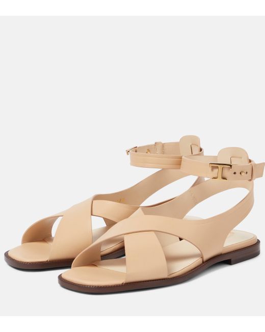 Tod's Natural Leather Sandals