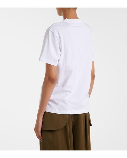 Loewe White Printed Cotton T-Shirt