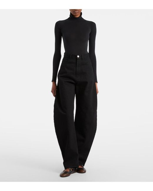 Alaïa Brown Leather Ballet Flats