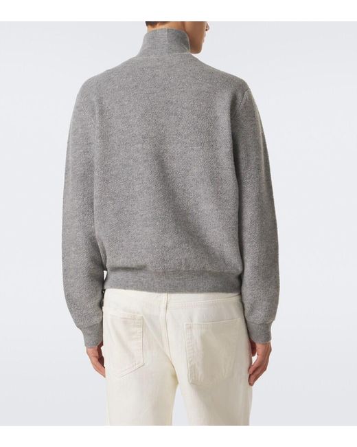 Allude Pullover Aus Einem Wollgemisch in Gray für Herren