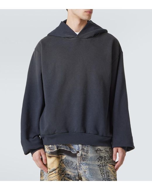 Sudadera En Mezcla De Algodon Con Logo Acne de hombre de color Blue