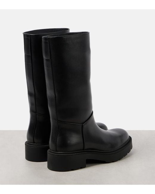 The Row Black Nobilis Tr Leather Boots