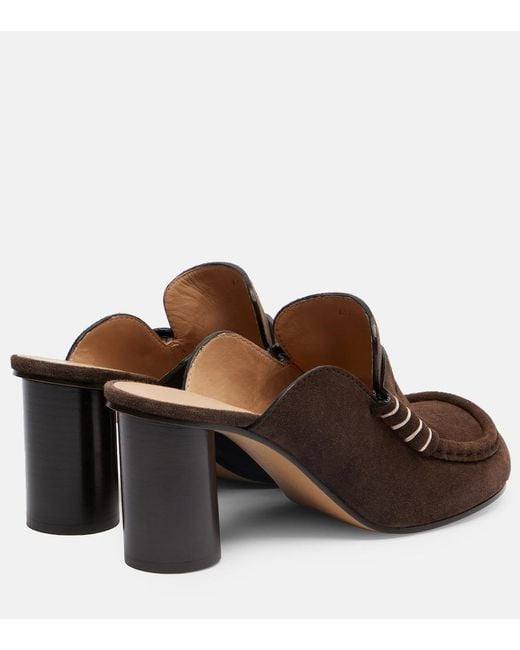 J.W. Anderson Brown 75 Suede Mules