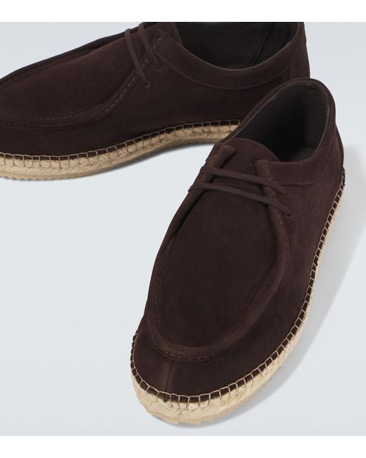 Frescobol Carioca Brown Rodolfo Wallabee Suede Shoes for men