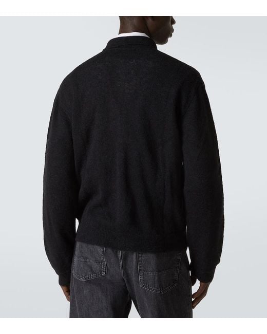 Our Legacy Black Alpaca-Blend Cardigan for men