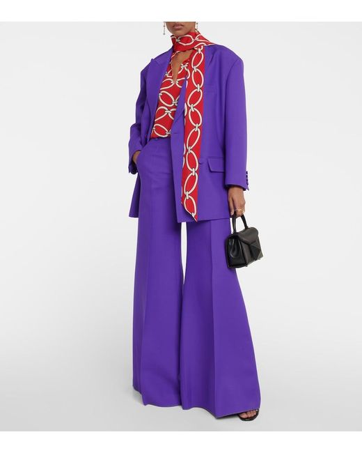 Valentino Red Chain 1967 Silk Blouse